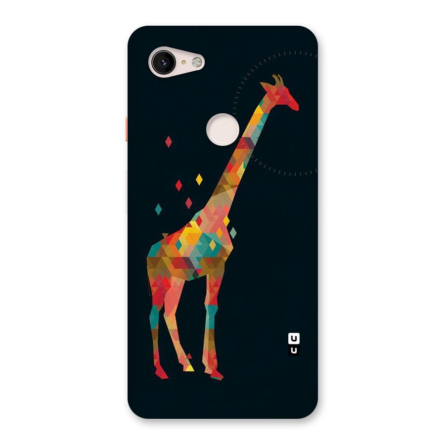 Colored Giraffe Back Case for Google Pixel 3 XL