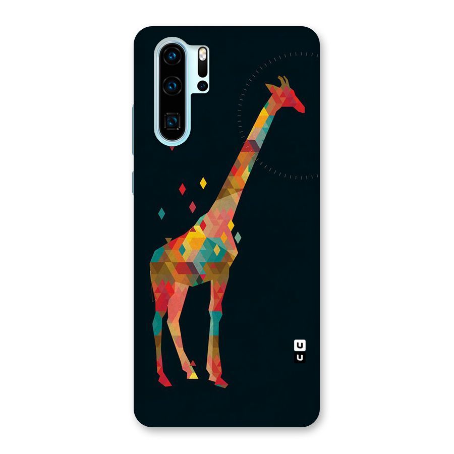Colored Giraffe Back Case for Huawei P30 Pro