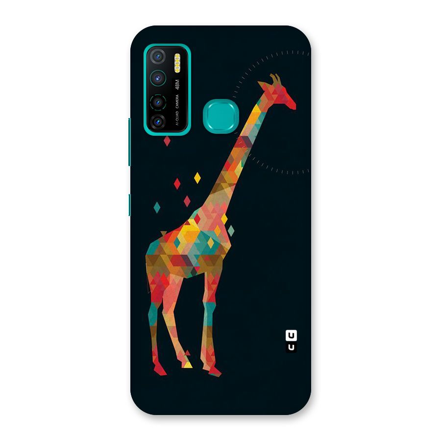 Colored Giraffe Back Case for Infinix Hot 9 Pro