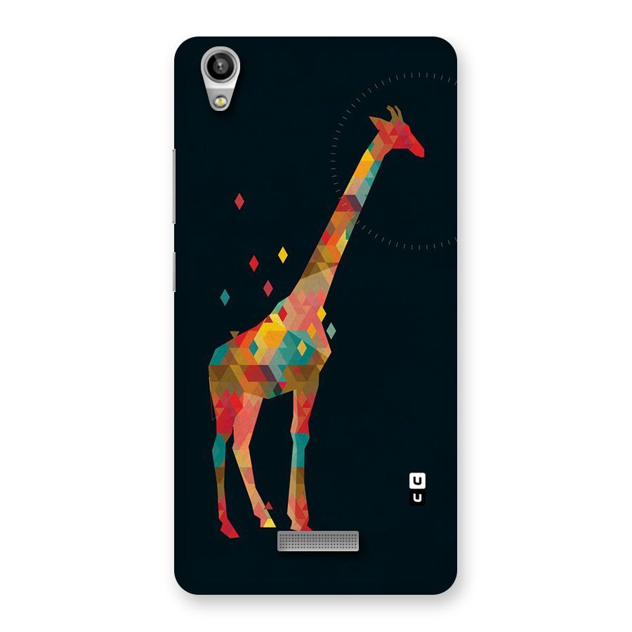 Colored Giraffe Back Case for Lava-Pixel-V1