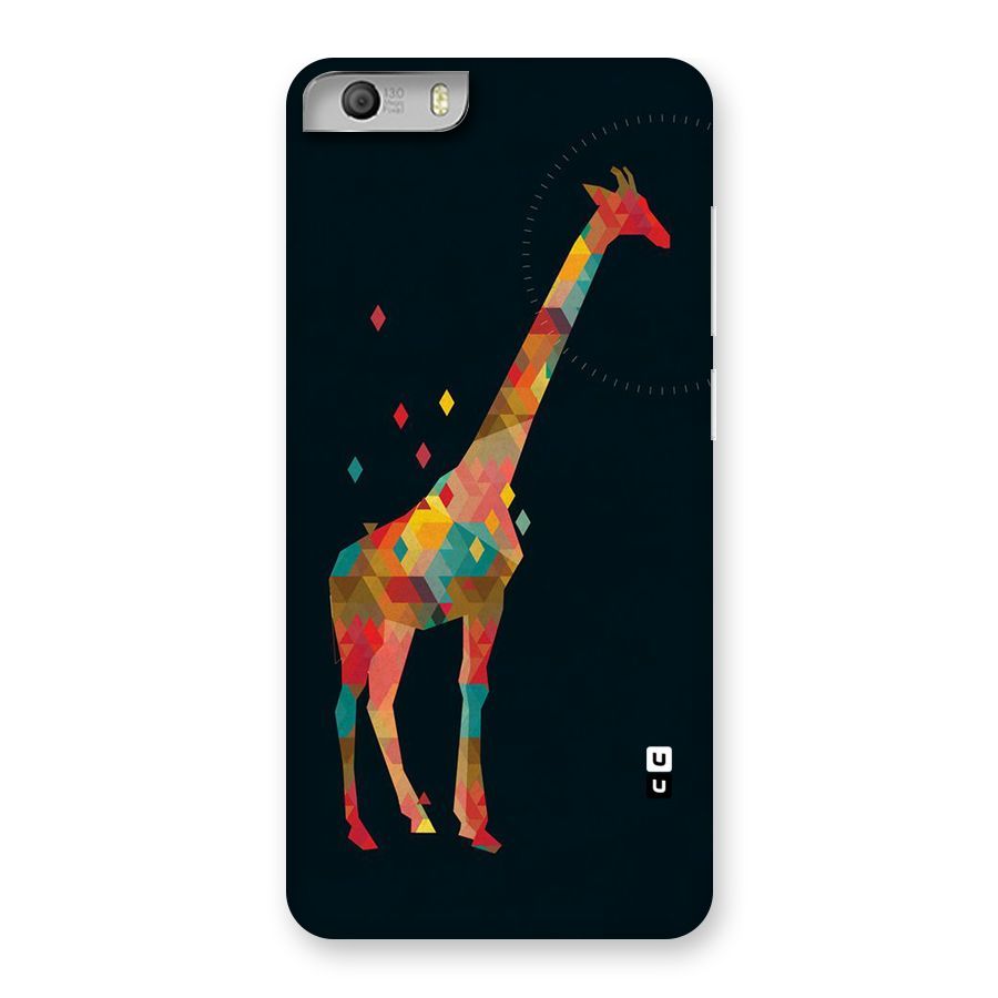 Colored Giraffe Back Case for Micromax Canvas Knight 2