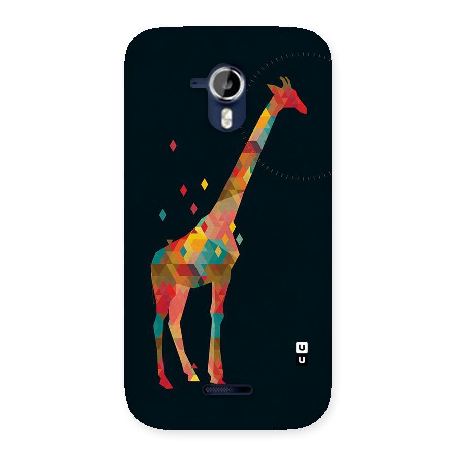 Colored Giraffe Back Case for Micromax Canvas Magnus A117