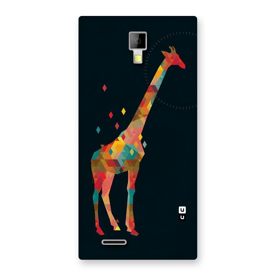Colored Giraffe Back Case for Micromax Canvas Xpress A99