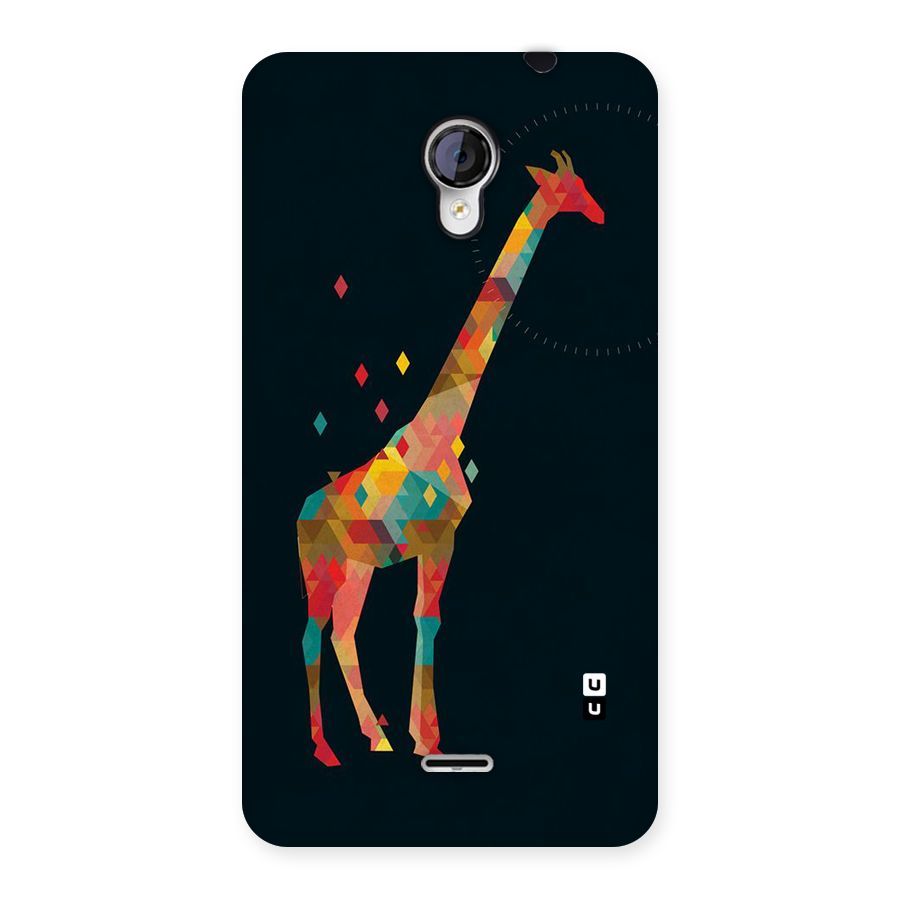Colored Giraffe Back Case for Micromax Unite 2 A106