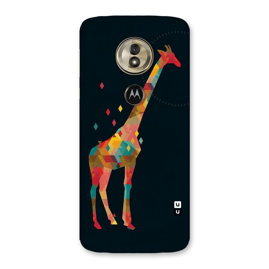 Colored Giraffe Back Case for Moto G6 Play