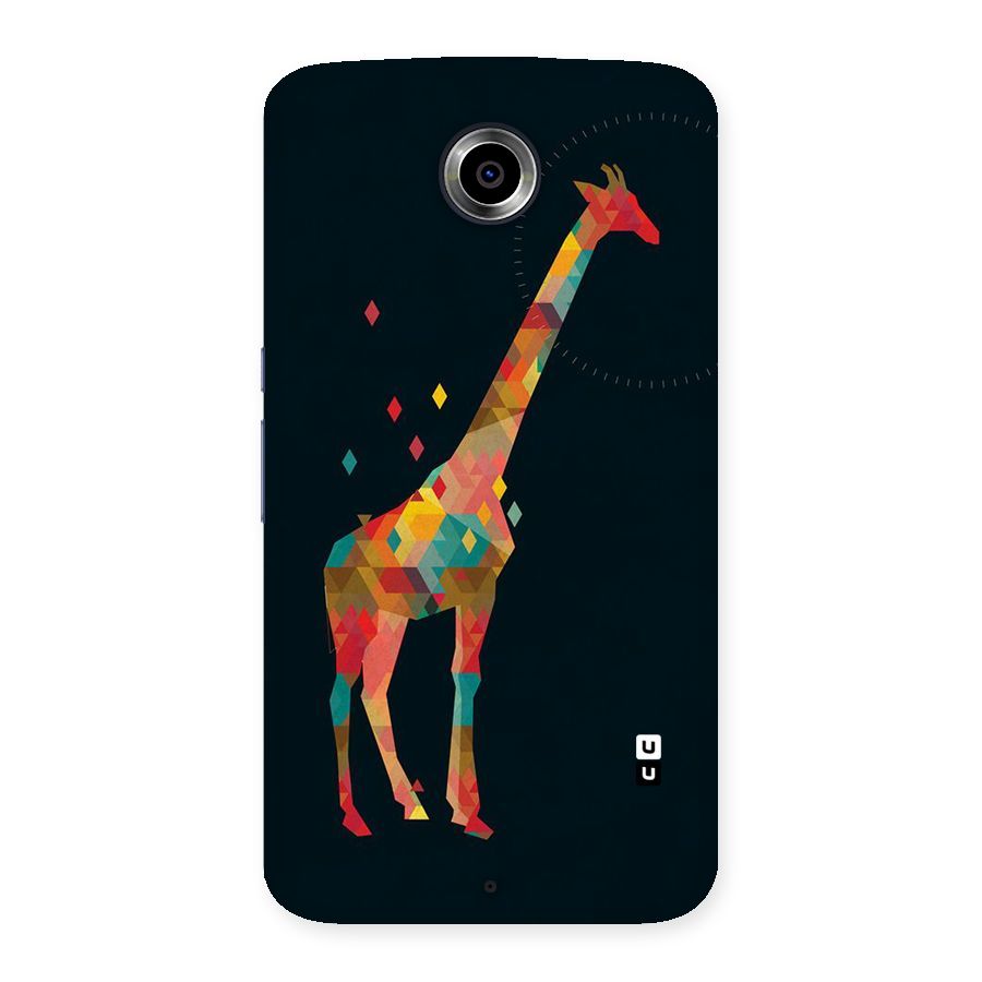 Colored Giraffe Back Case for Nexsus 6