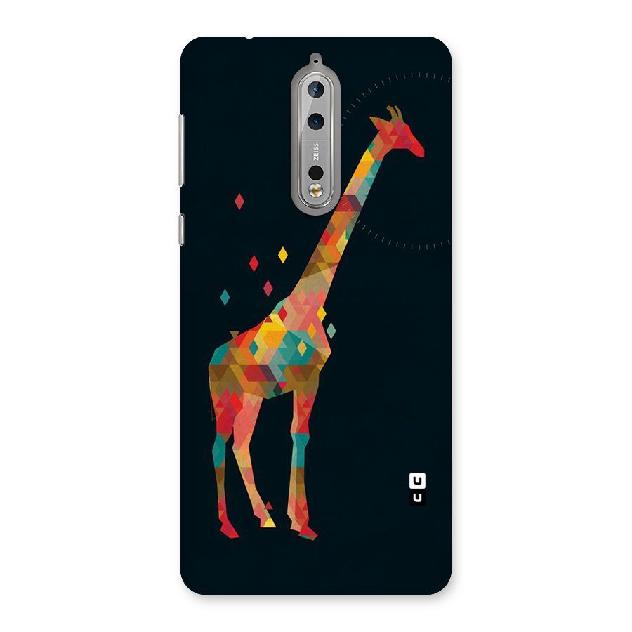 Colored Giraffe Back Case for Nokia 8