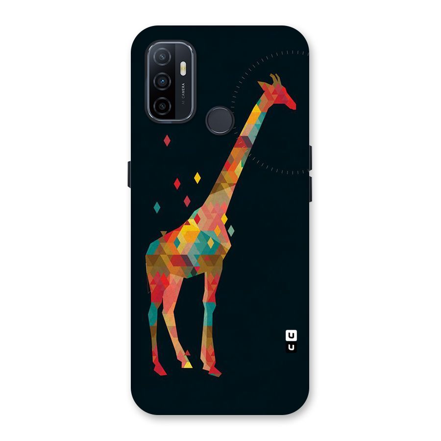 Colored Giraffe Back Case for Oppo A53