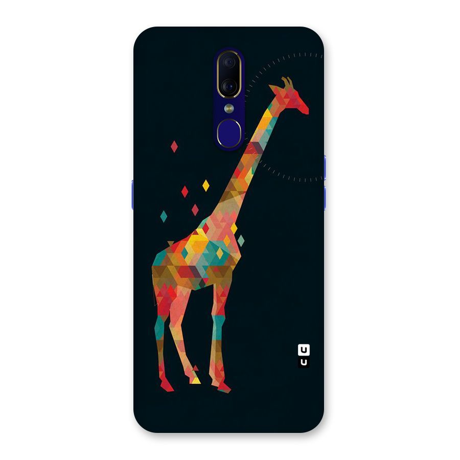 Colored Giraffe Back Case for Oppo A9