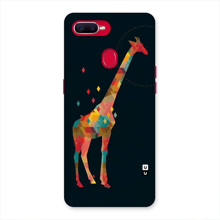 Colored Giraffe Back Case for Oppo F9 Pro