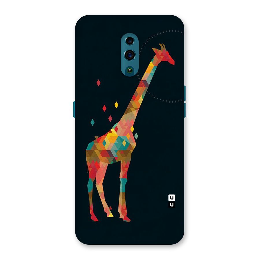 Colored Giraffe Back Case for Oppo Reno