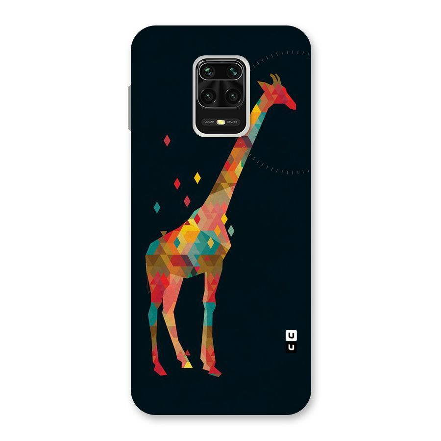 Colored Giraffe Back Case for Redmi Note 9 Pro