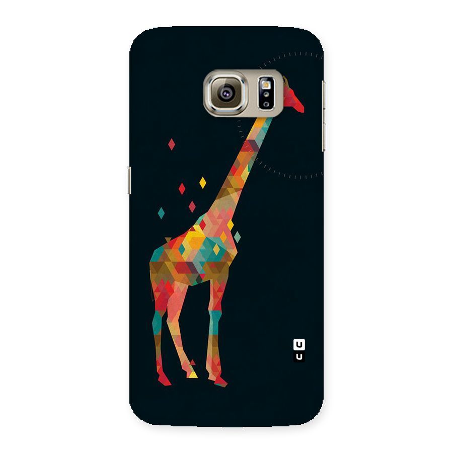 Colored Giraffe Back Case for Samsung Galaxy S6 Edge