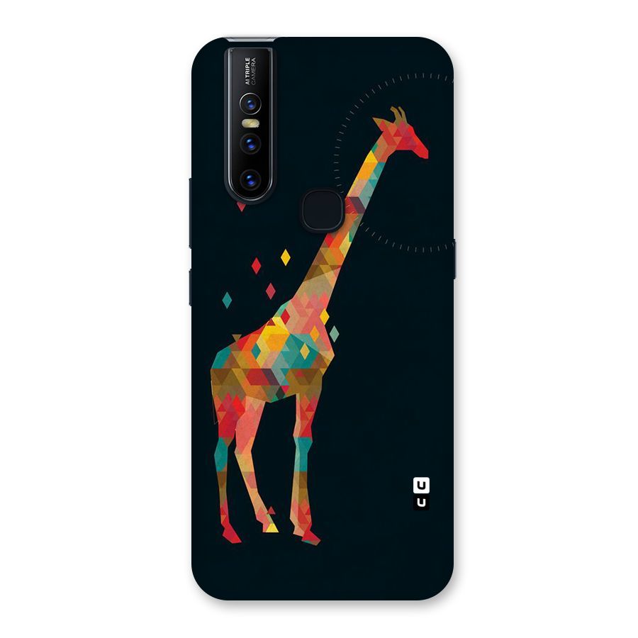 Colored Giraffe Back Case for Vivo V15