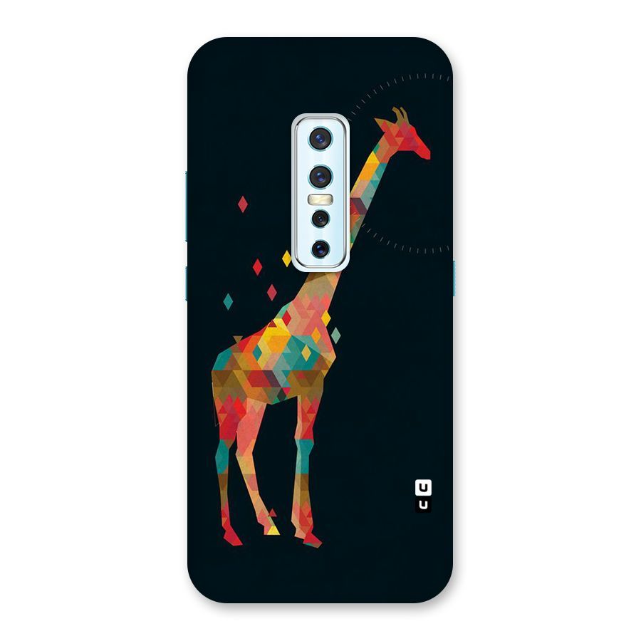 Colored Giraffe Back Case for Vivo V17 Pro