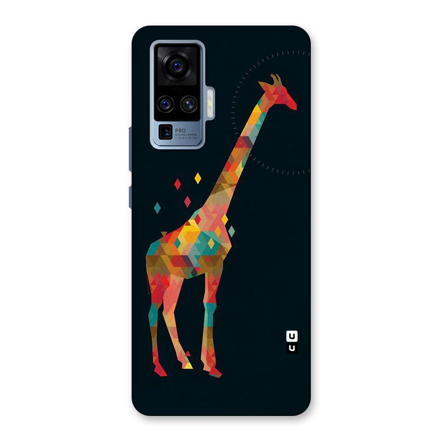 Colored Giraffe Back Case for Vivo X50 Pro
