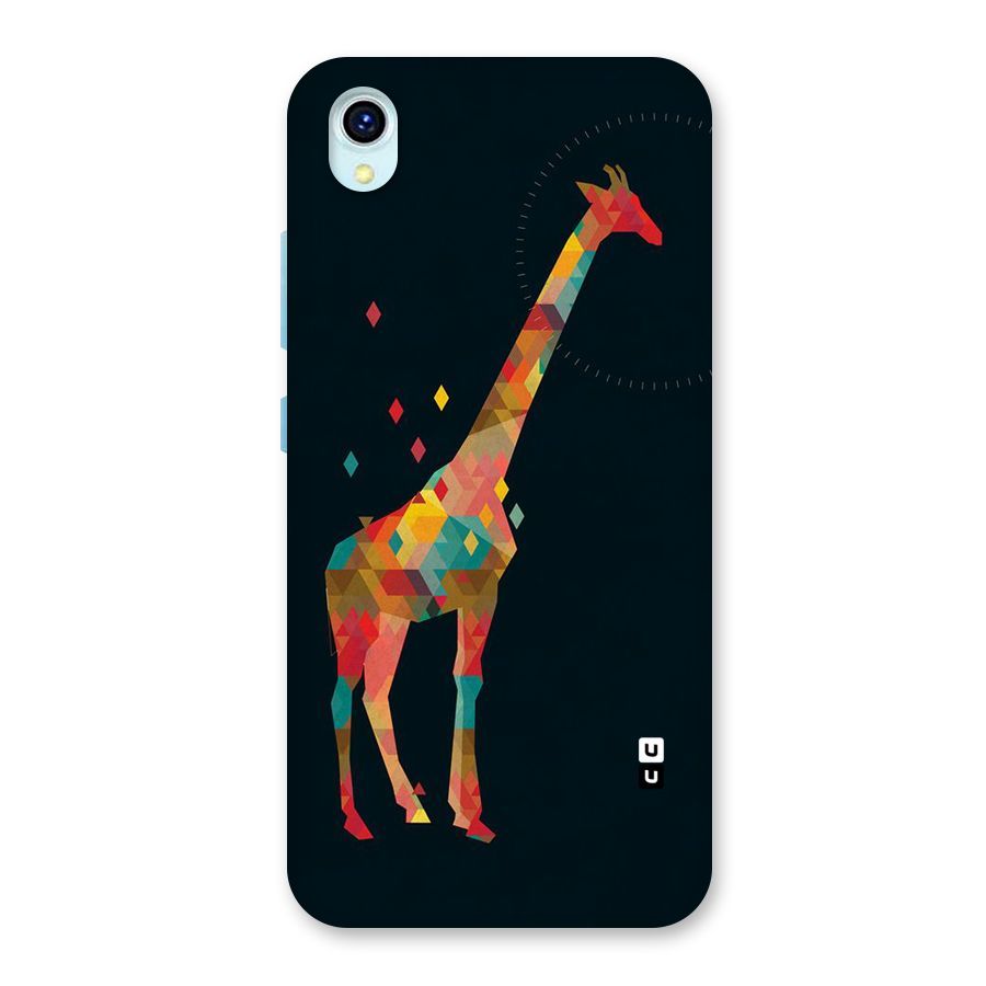Colored Giraffe Back Case for Vivo Y1s