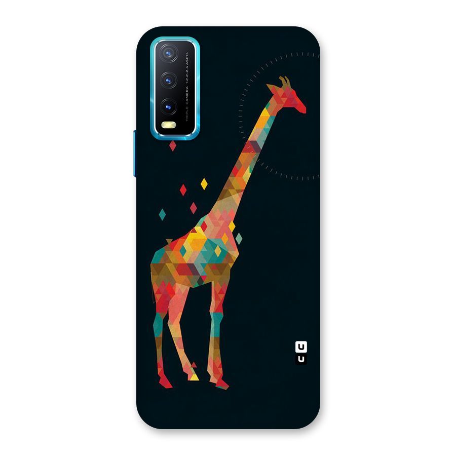 Colored Giraffe Back Case for Vivo Y20G
