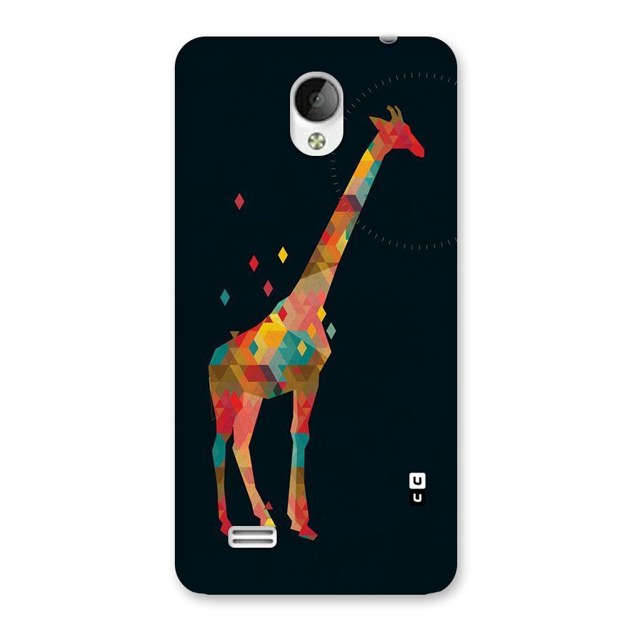 Colored Giraffe Back Case for Vivo Y21