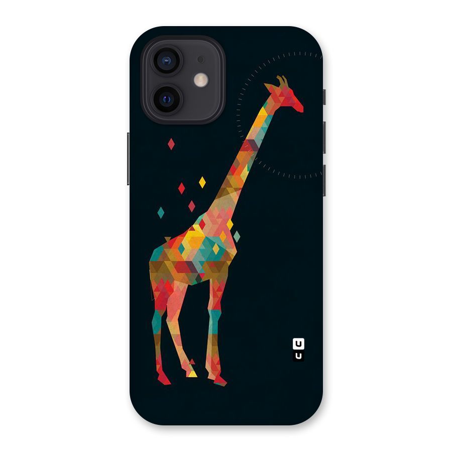 Colored Giraffe Back Case for iPhone 12