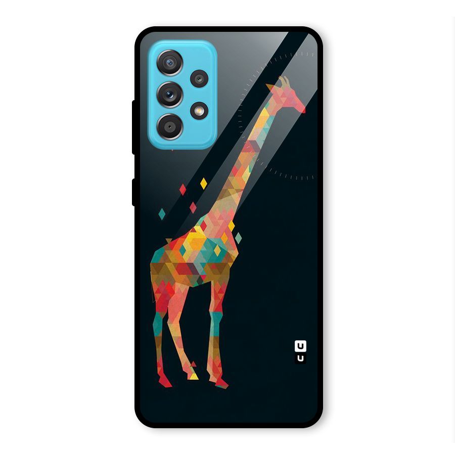 Colored Giraffe Glass Back Case for Galaxy A52