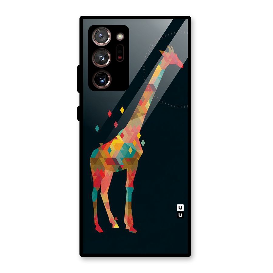 Colored Giraffe Glass Back Case for Galaxy Note 20 Ultra
