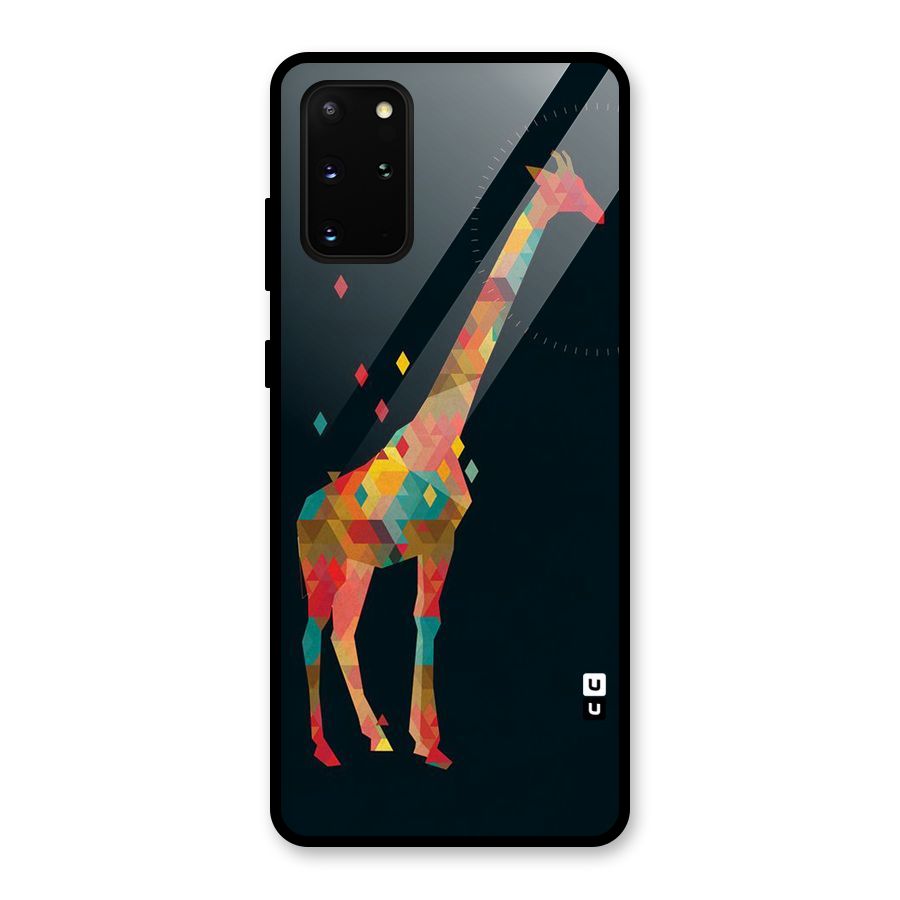 Colored Giraffe Glass Back Case for Galaxy S20 Plus