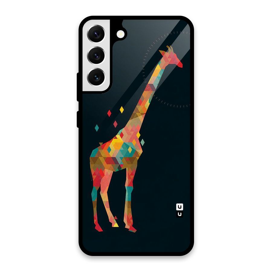 Colored Giraffe Glass Back Case for Galaxy S22 Plus 5G