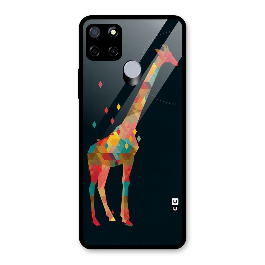 Colored Giraffe Glass Back Case for Realme C12