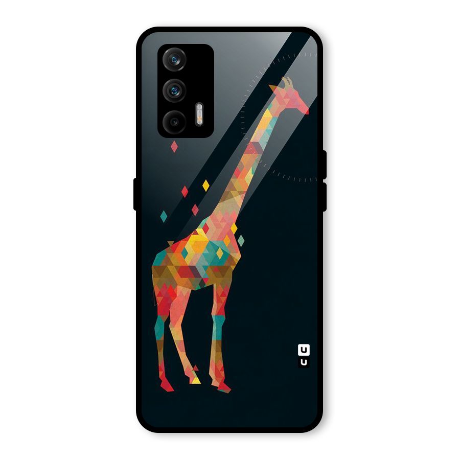 Colored Giraffe Glass Back Case for Realme GT 5G
