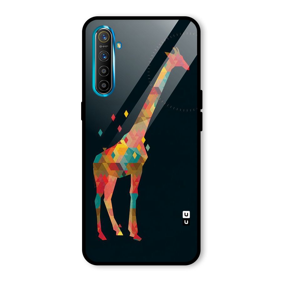 Colored Giraffe Glass Back Case for Realme XT
