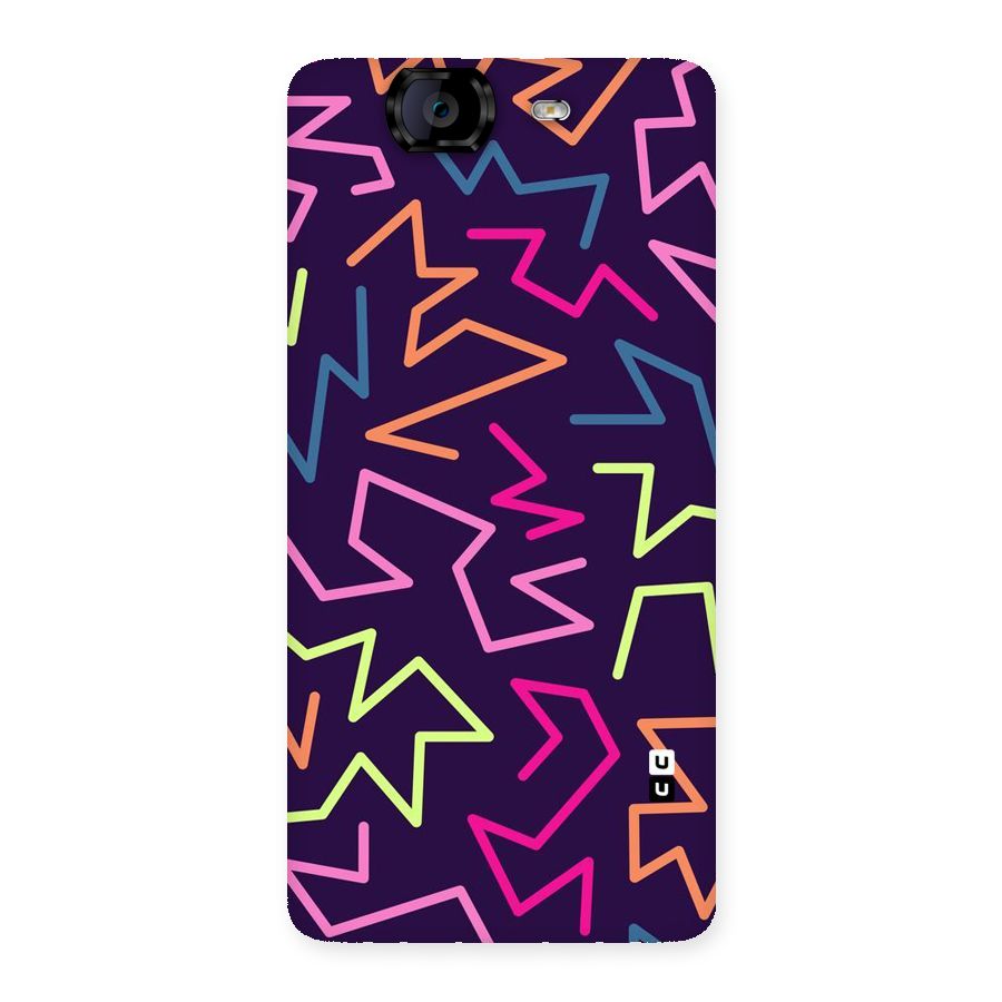 Colored Lines Back Case for Canvas Knight A350