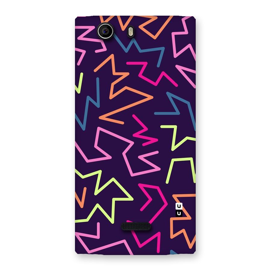 Colored Lines Back Case for Canvas Nitro 2 E311