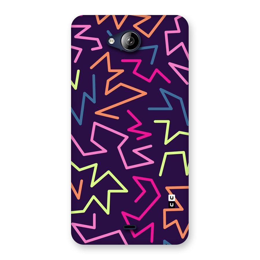 Colored Lines Back Case for Canvas Play Q355