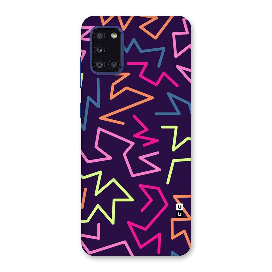 Colored Lines Back Case for Galaxy A31