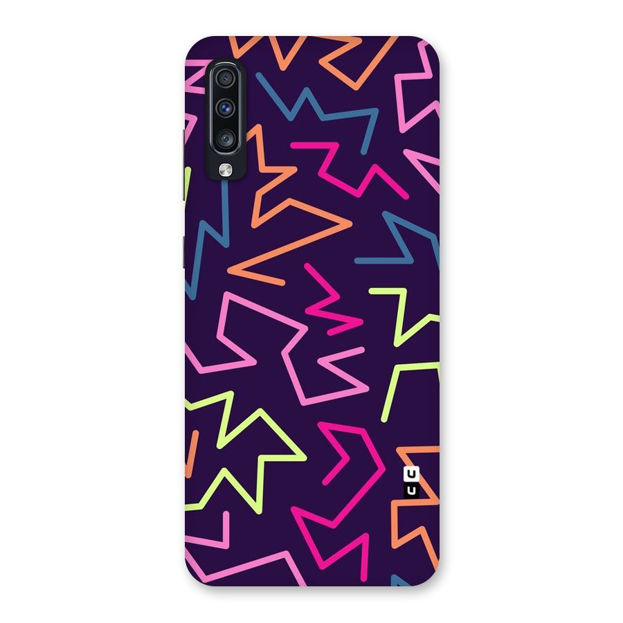 Colored Lines Back Case for Galaxy A70