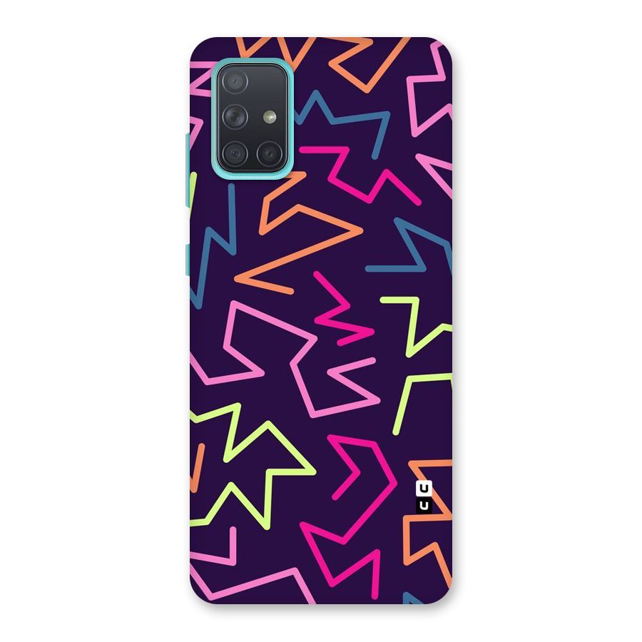 Colored Lines Back Case for Galaxy A71