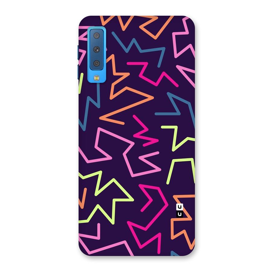 Colored Lines Back Case for Galaxy A7 (2018)