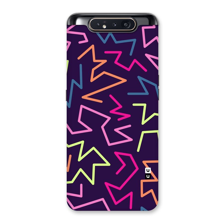 Colored Lines Back Case for Galaxy A80