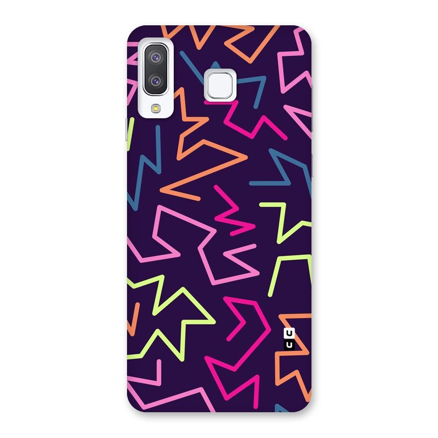 Colored Lines Back Case for Galaxy A8 Star