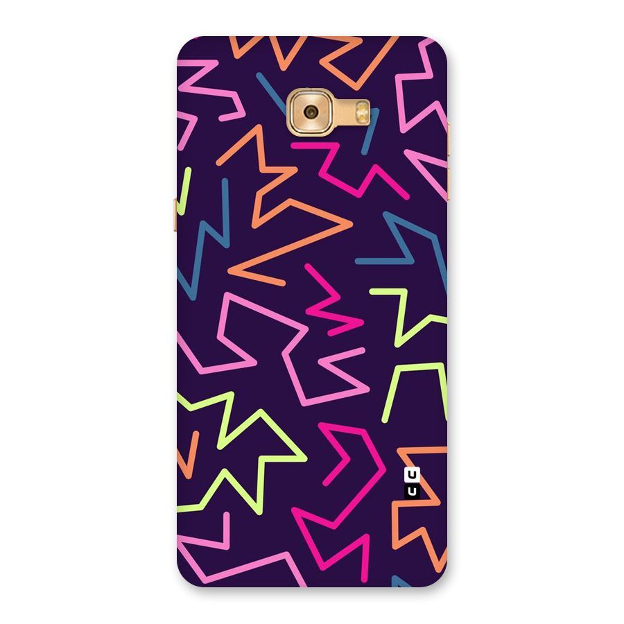 Colored Lines Back Case for Galaxy C9 Pro