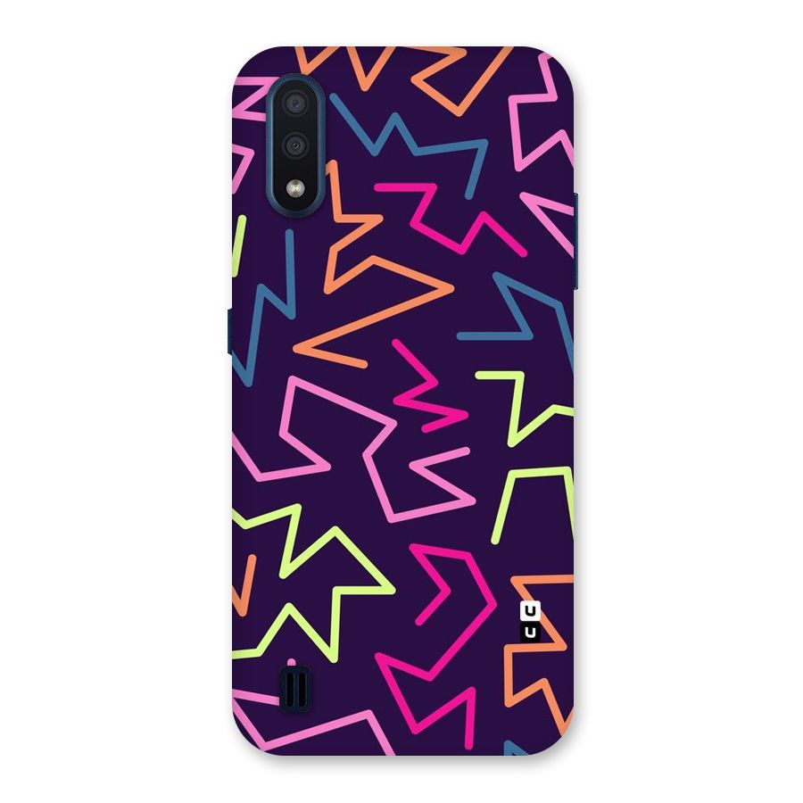Colored Lines Back Case for Galaxy M01