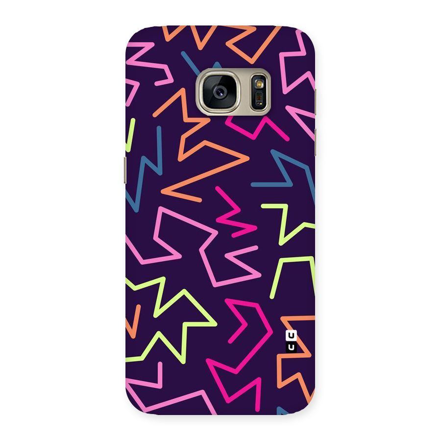 Colored Lines Back Case for Galaxy S7