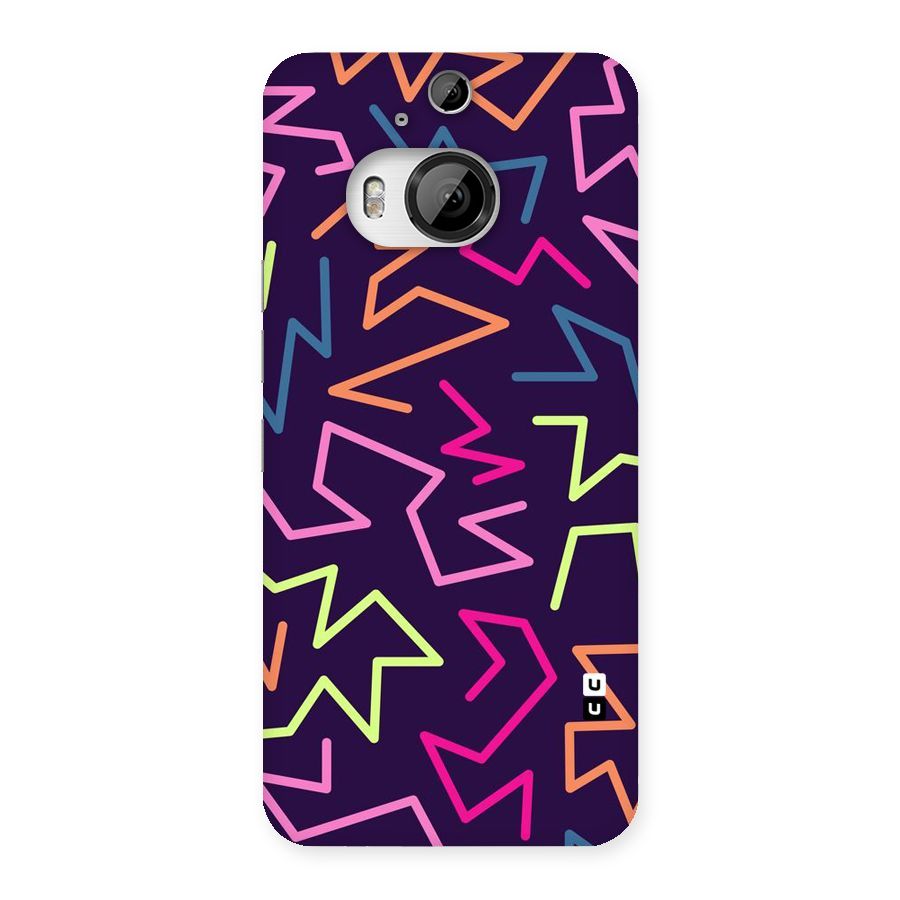 Colored Lines Back Case for HTC One M9 Plus