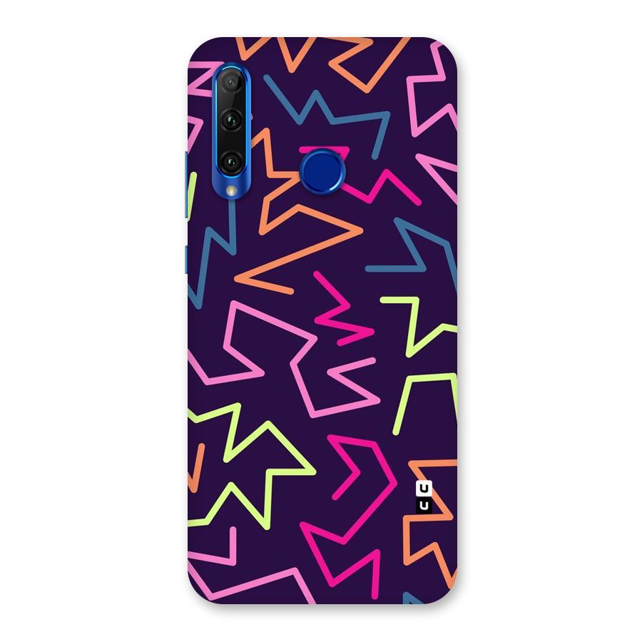 Colored Lines Back Case for Honor 20i
