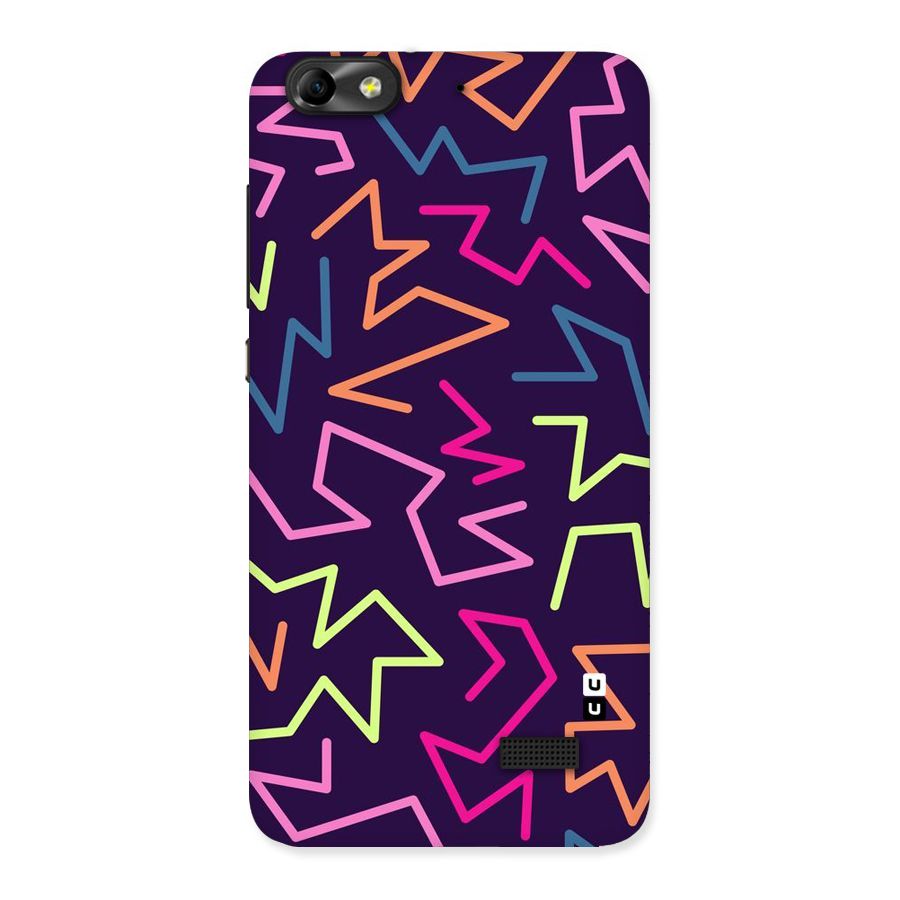 Colored Lines Back Case for Honor 4C