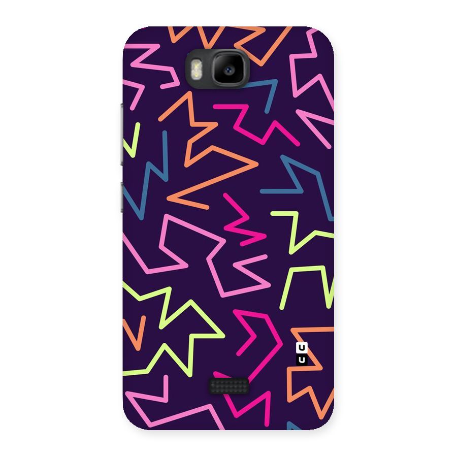 Colored Lines Back Case for Honor Bee