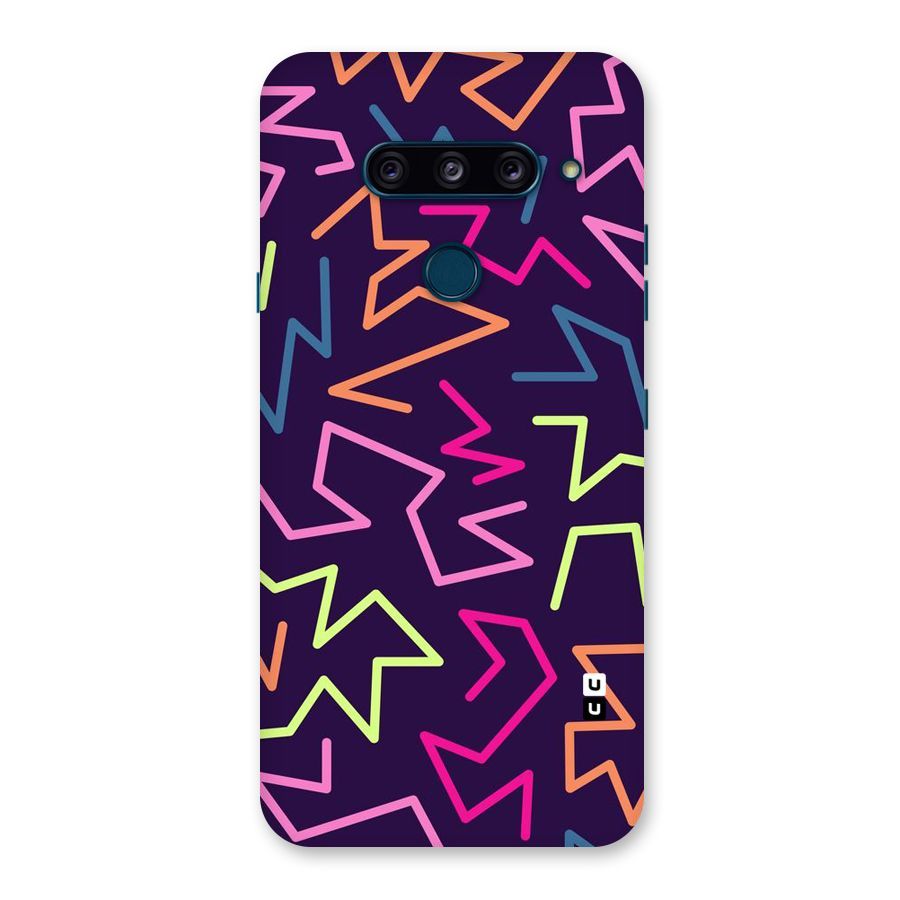 Colored Lines Back Case for LG  V40 ThinQ