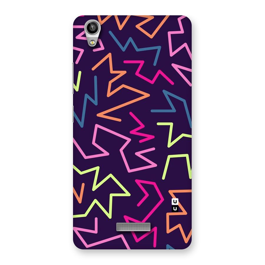 Colored Lines Back Case for Lava-Pixel-V1