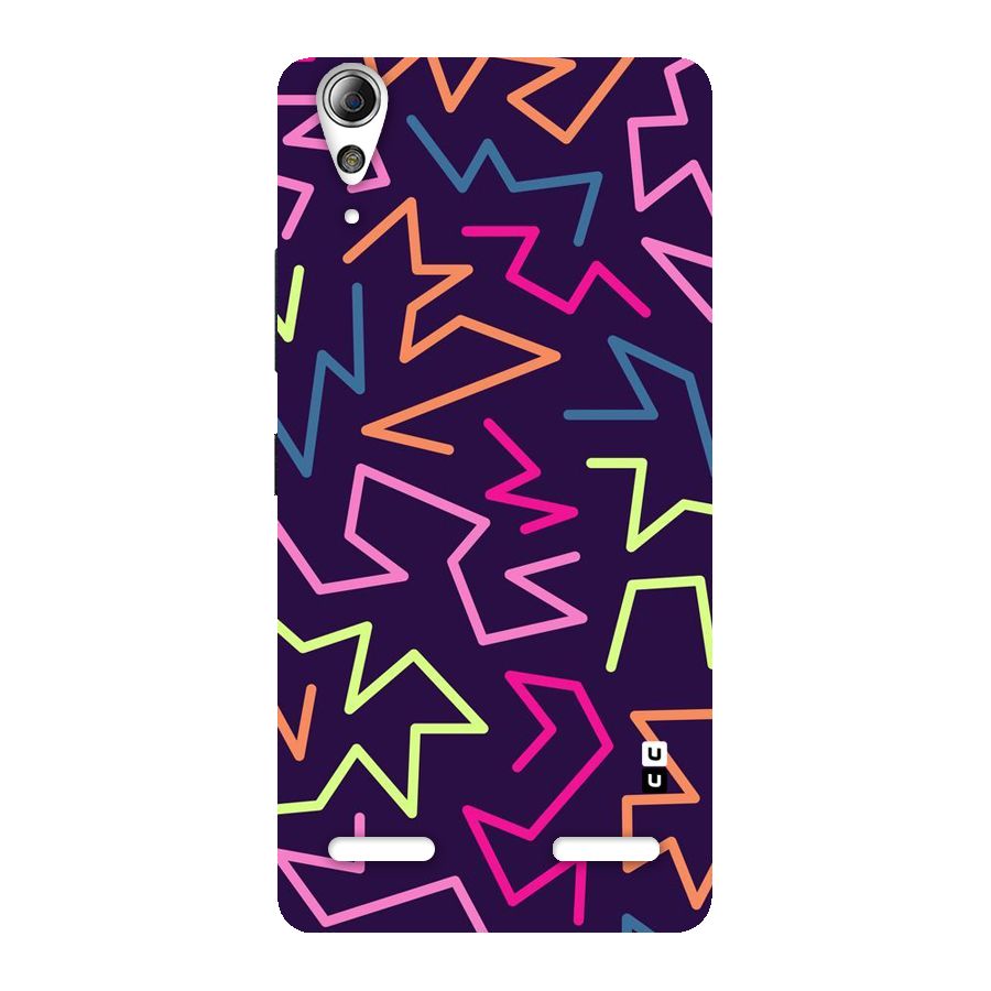 Colored Lines Back Case for Lenovo A6000 Plus